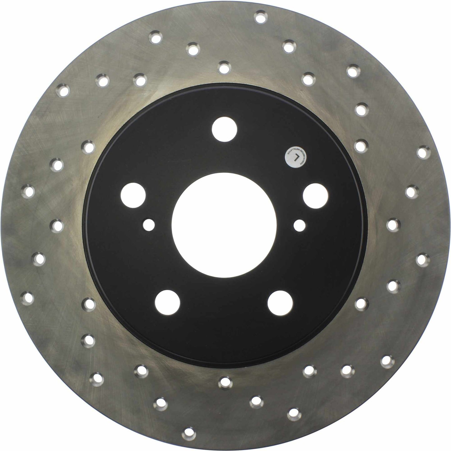 StopTech Sport Cross Drilled Brake Rotor; Rear Left