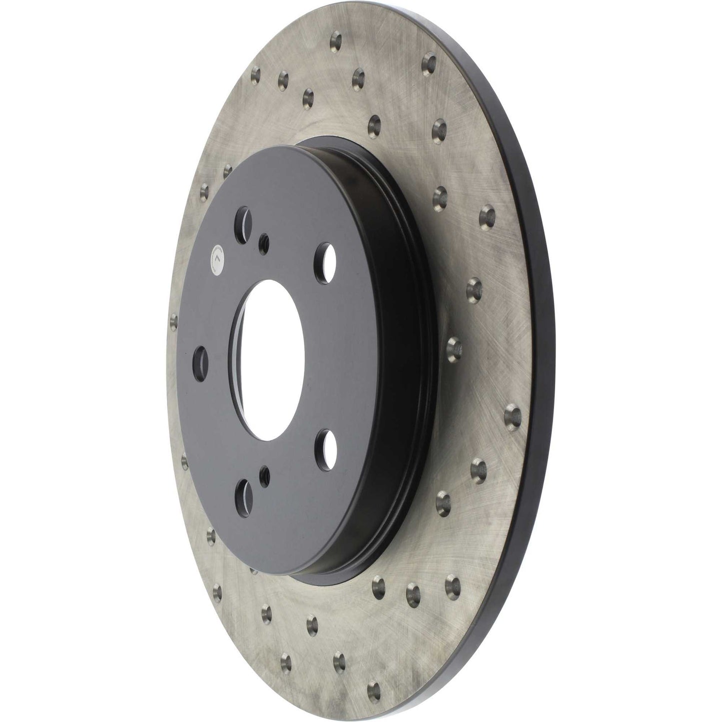 StopTech Sport Cross Drilled Brake Rotor; Rear Left