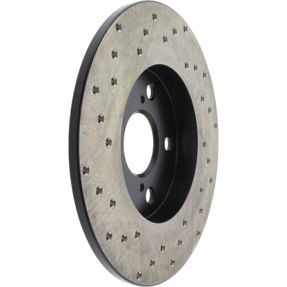 StopTech Sport Cross Drilled Brake Rotor; Rear Left