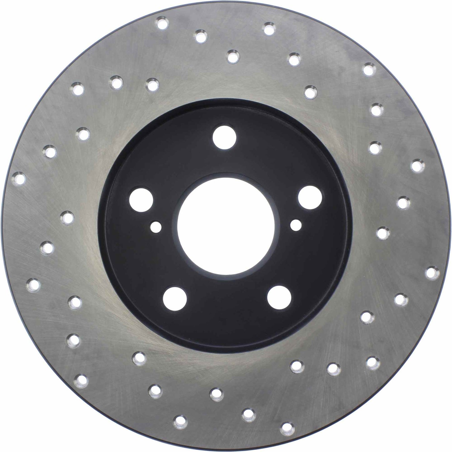 StopTech Sport Cross Drilled Brake Rotor; Rear Right