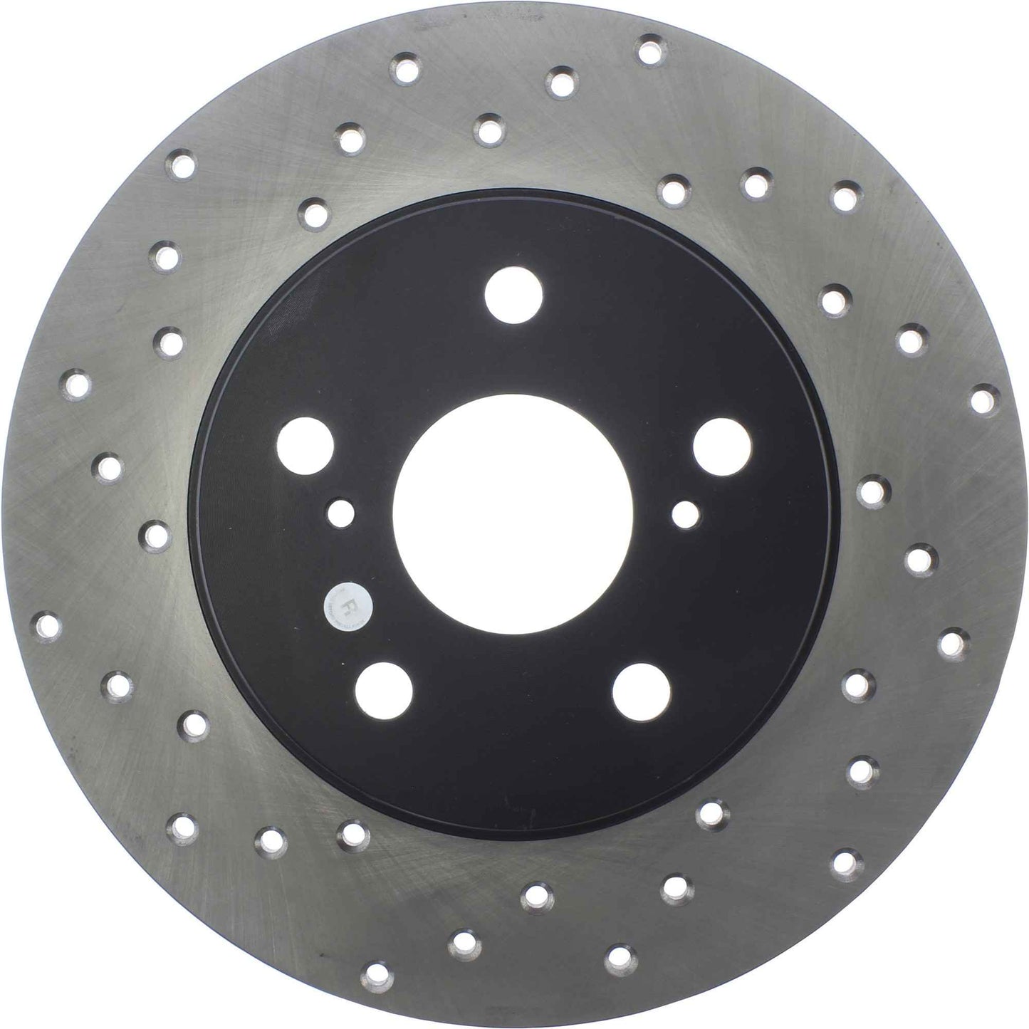 StopTech Sport Cross Drilled Brake Rotor; Rear Right