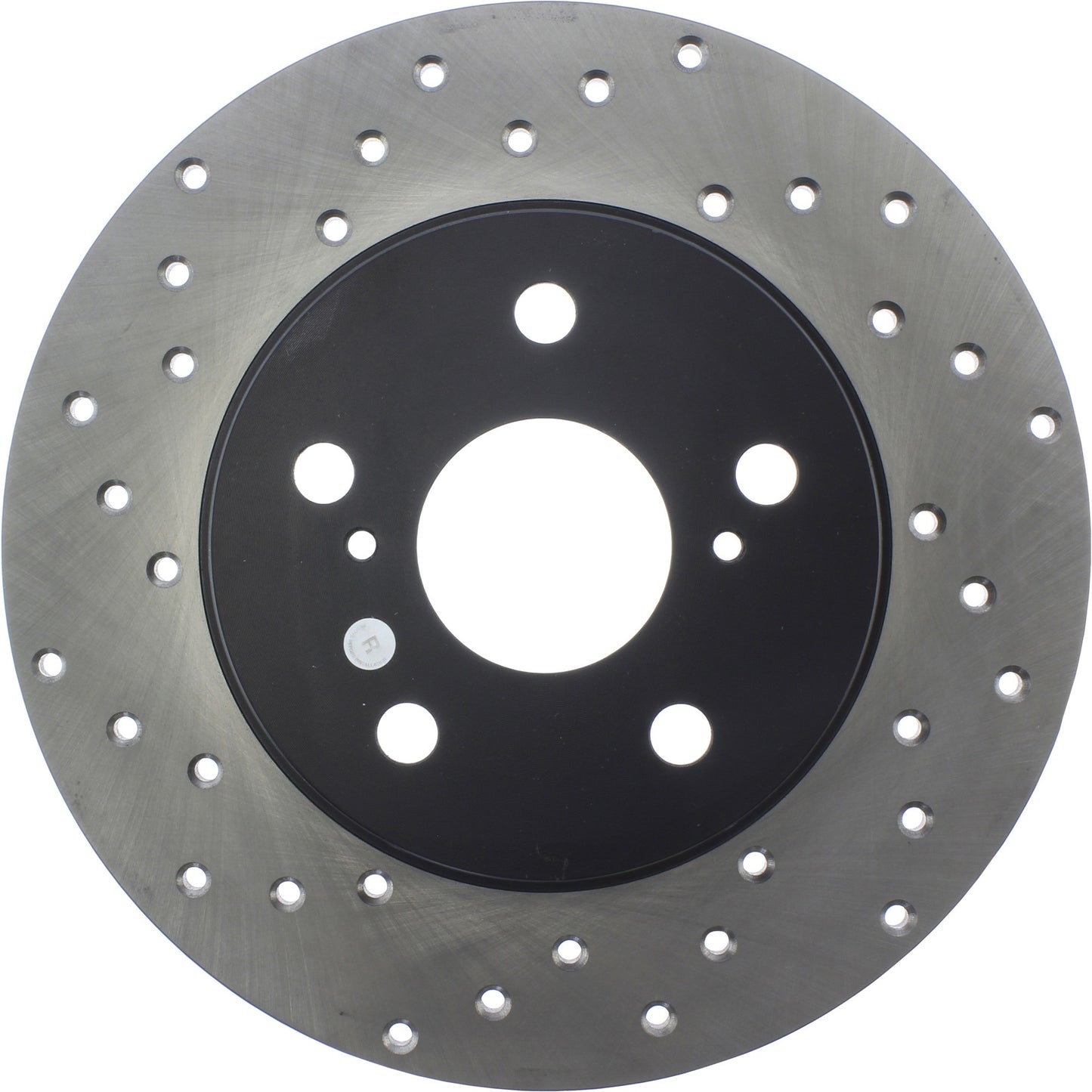 StopTech Sport Cross Drilled Brake Rotor; Rear Right