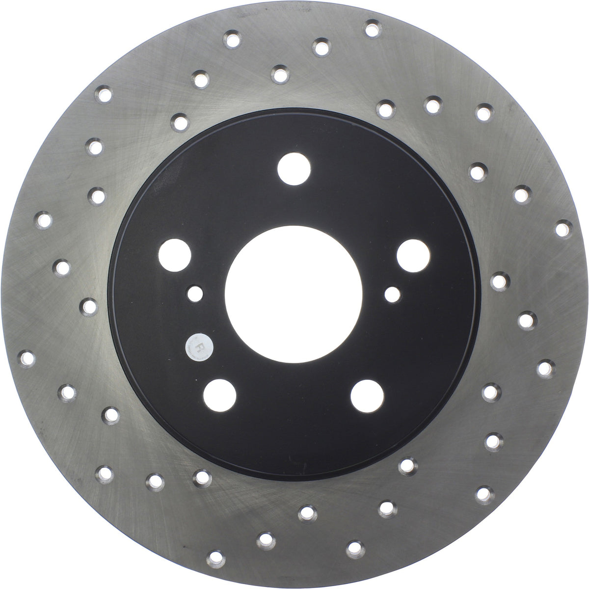 StopTech Sport Cross Drilled Brake Rotor; Rear Right
