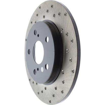 StopTech Sport Cross Drilled Brake Rotor; Rear Right