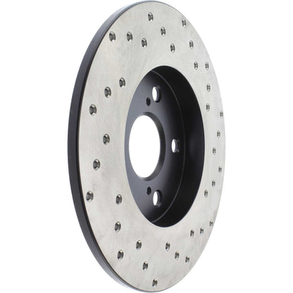 StopTech Sport Cross Drilled Brake Rotor; Rear Right