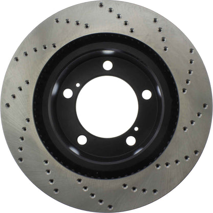 StopTech Sport Cryo Cross Drilled Brake Rotor; Front Right