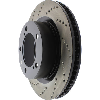 StopTech Sport Cryo Cross Drilled Brake Rotor; Front Right