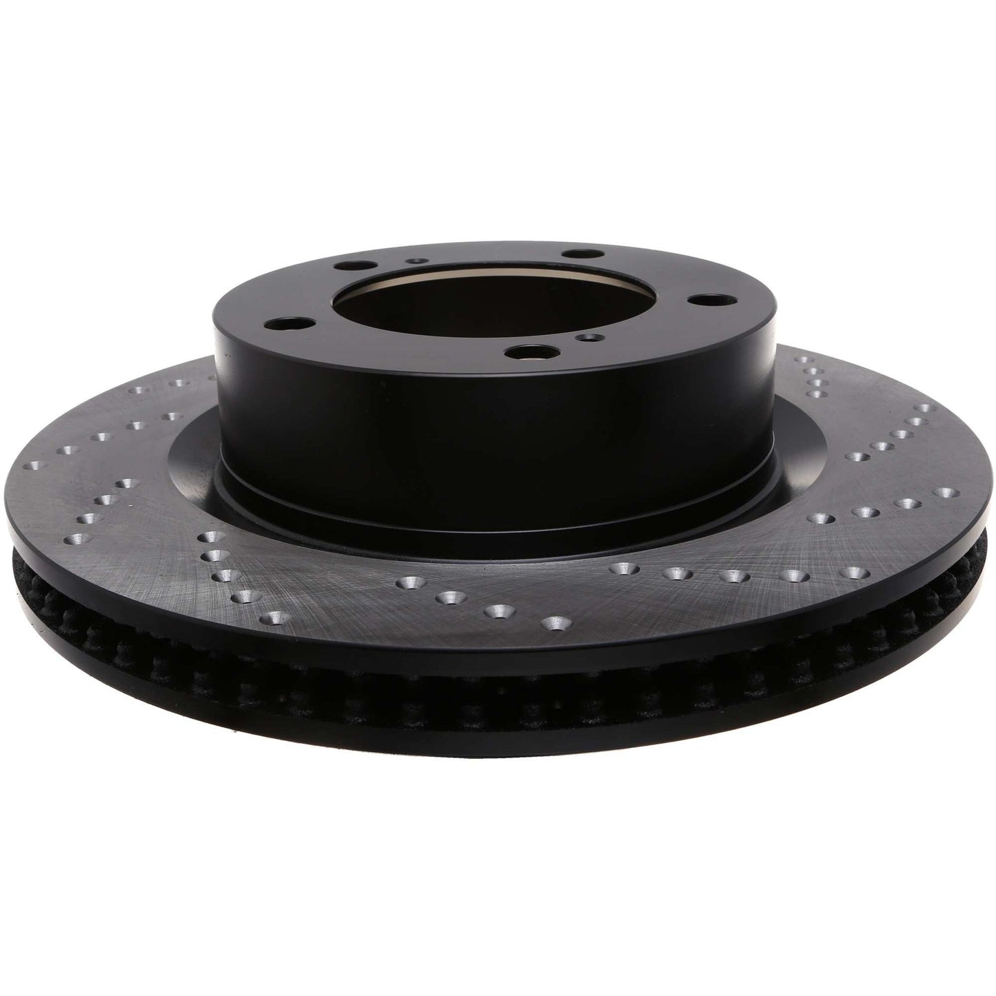 StopTech Sport Cross Drilled Brake Rotor; Front Left