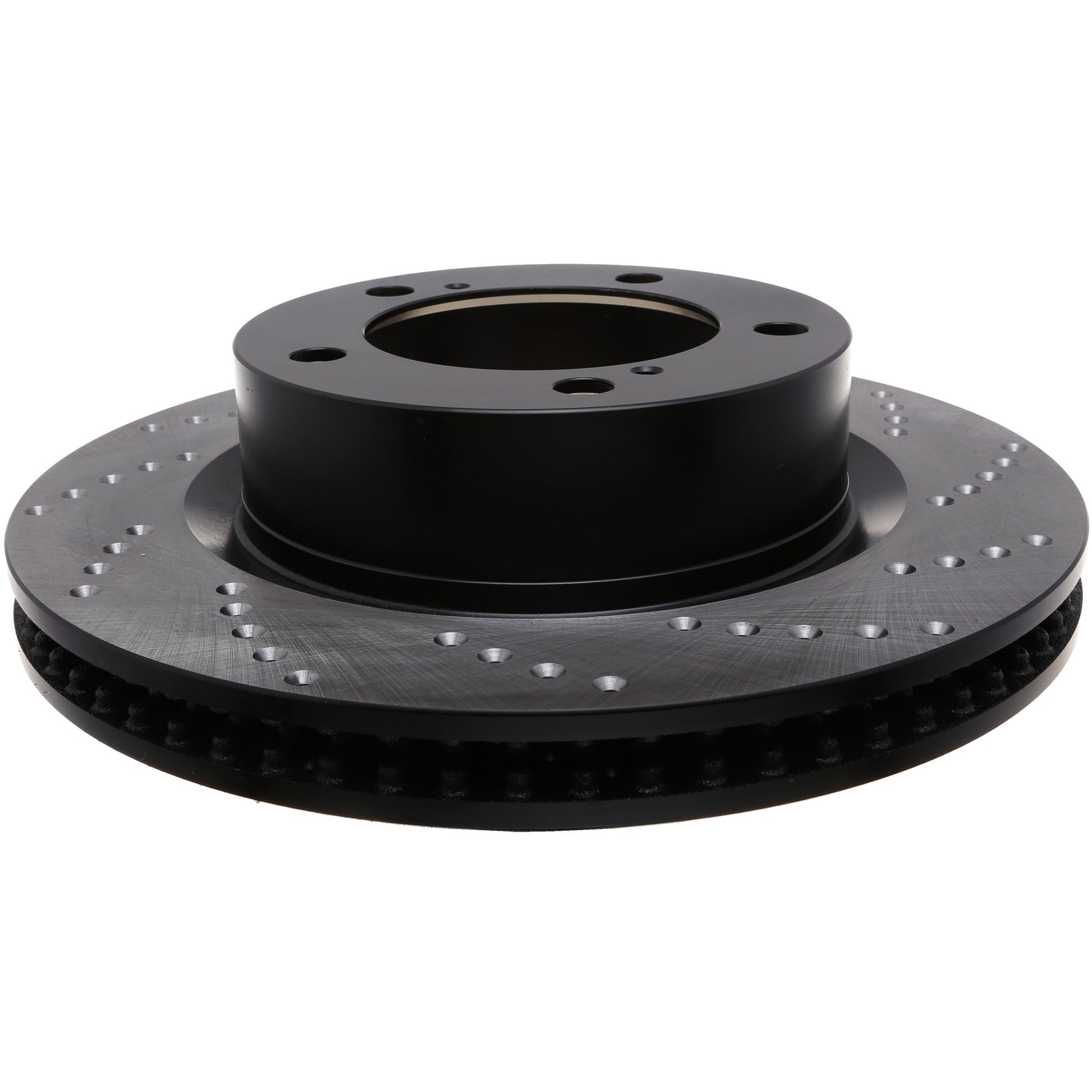 StopTech Sport Cross Drilled Brake Rotor; Front Left
