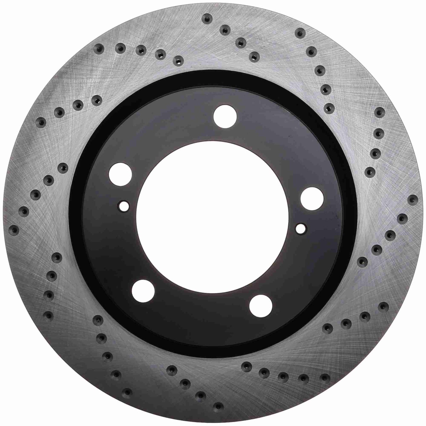 StopTech Sport Cross Drilled Brake Rotor; Front Left