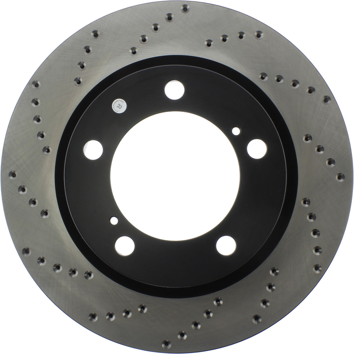 StopTech Sport Cross Drilled Brake Rotor; Front Right