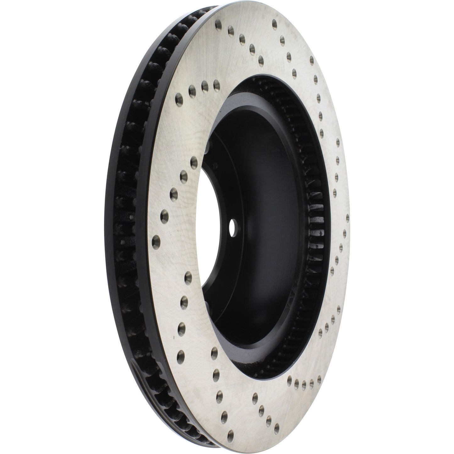 StopTech Sport Cross Drilled Brake Rotor; Front Right