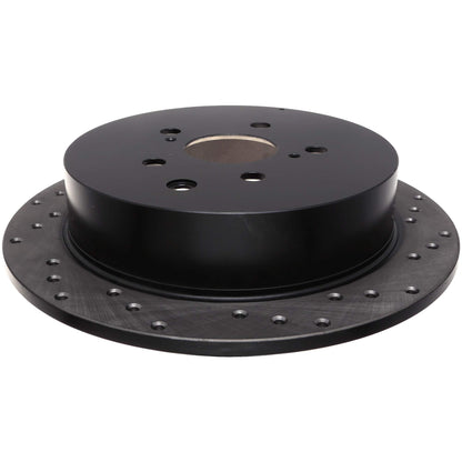StopTech Sport Cross Drilled Brake Rotor; Rear Left