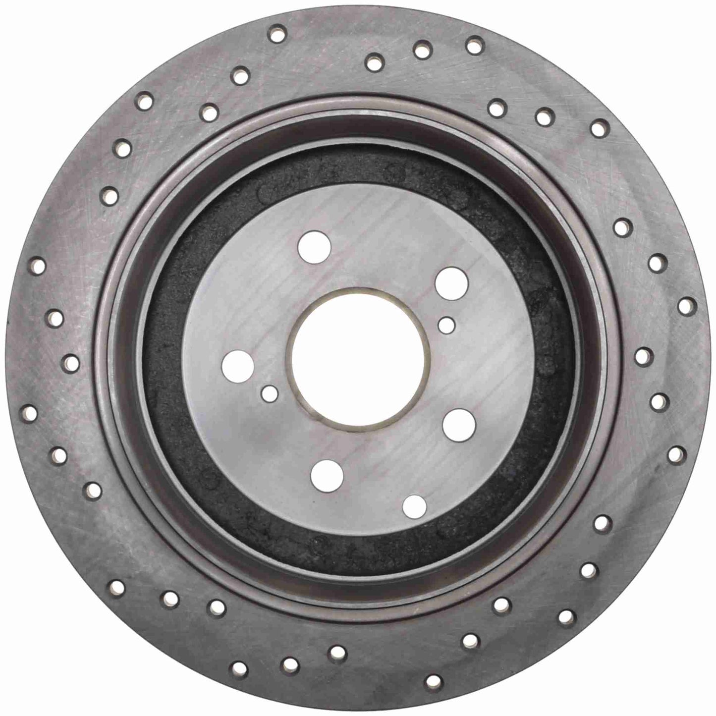 StopTech Sport Cross Drilled Brake Rotor; Rear Left