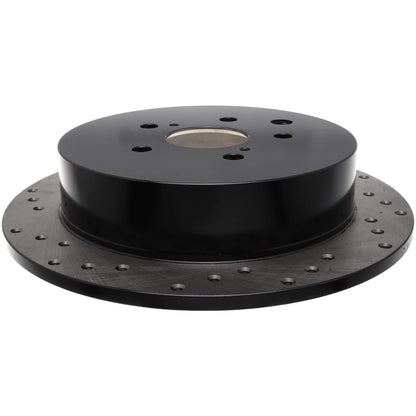 StopTech Sport Cross Drilled Brake Rotor; Rear Right