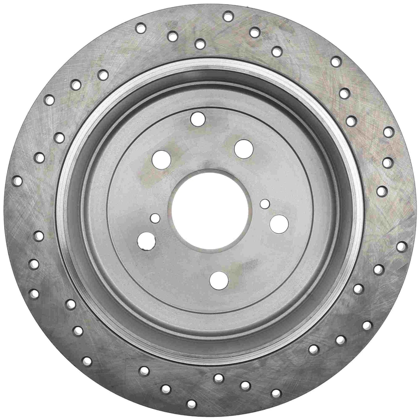 StopTech Sport Cross Drilled Brake Rotor; Rear Right