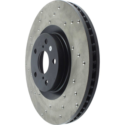 StopTech Sport Cryo Cross Drilled Brake Rotor; Front Right