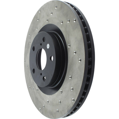 StopTech Sport Cryo Cross Drilled Brake Rotor; Front Right