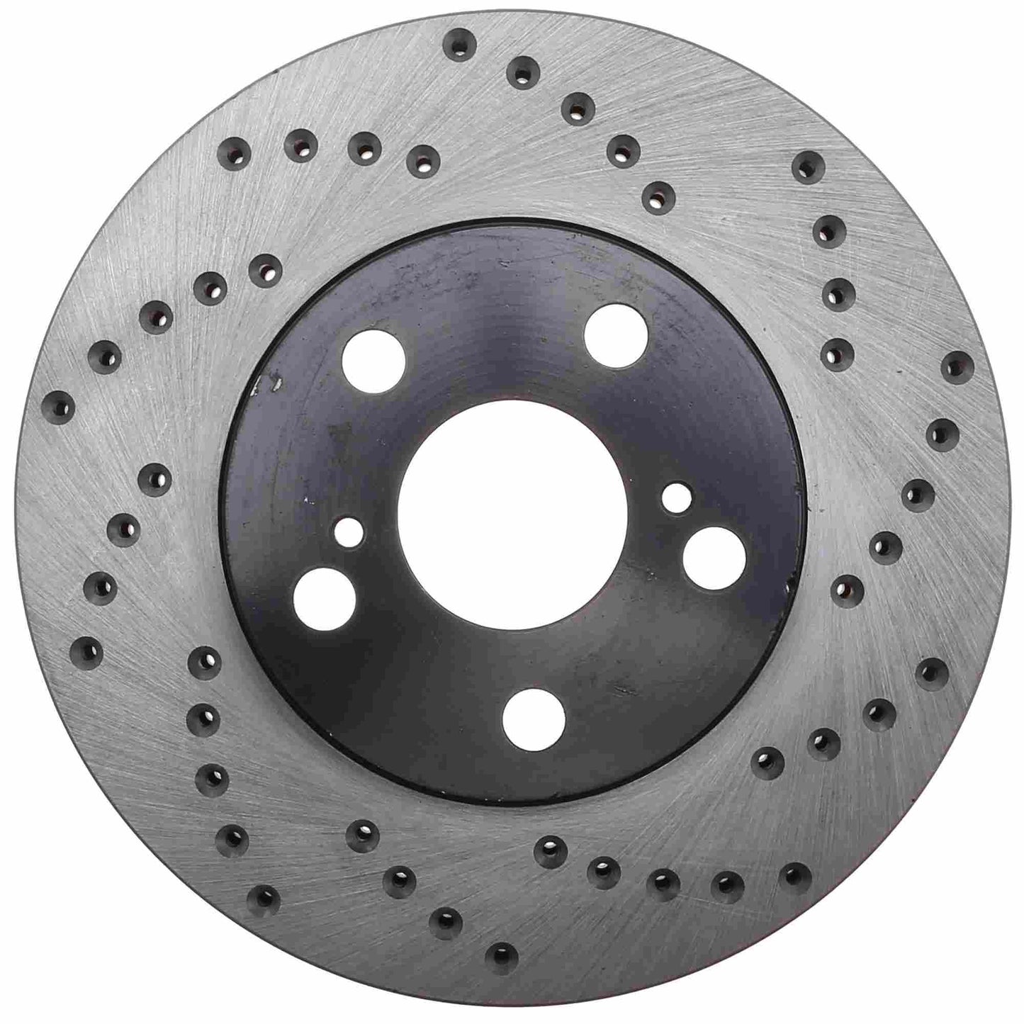 StopTech Sport Cross Drilled Brake Rotor; Front Left