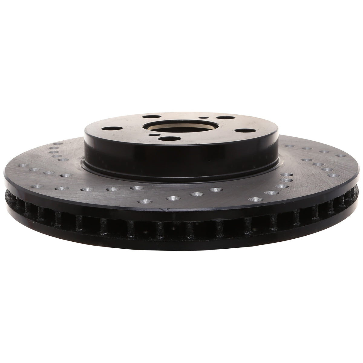 StopTech Sport Cross Drilled Brake Rotor; Front Right