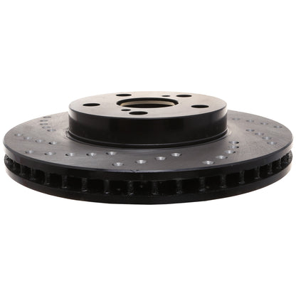 StopTech Sport Cross Drilled Brake Rotor; Front Right