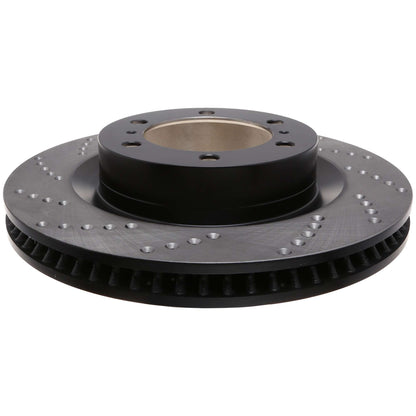 StopTech Sport Cross Drilled Brake Rotor; Front Right
