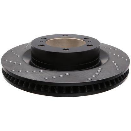 StopTech Sport Cross Drilled Brake Rotor; Front Right