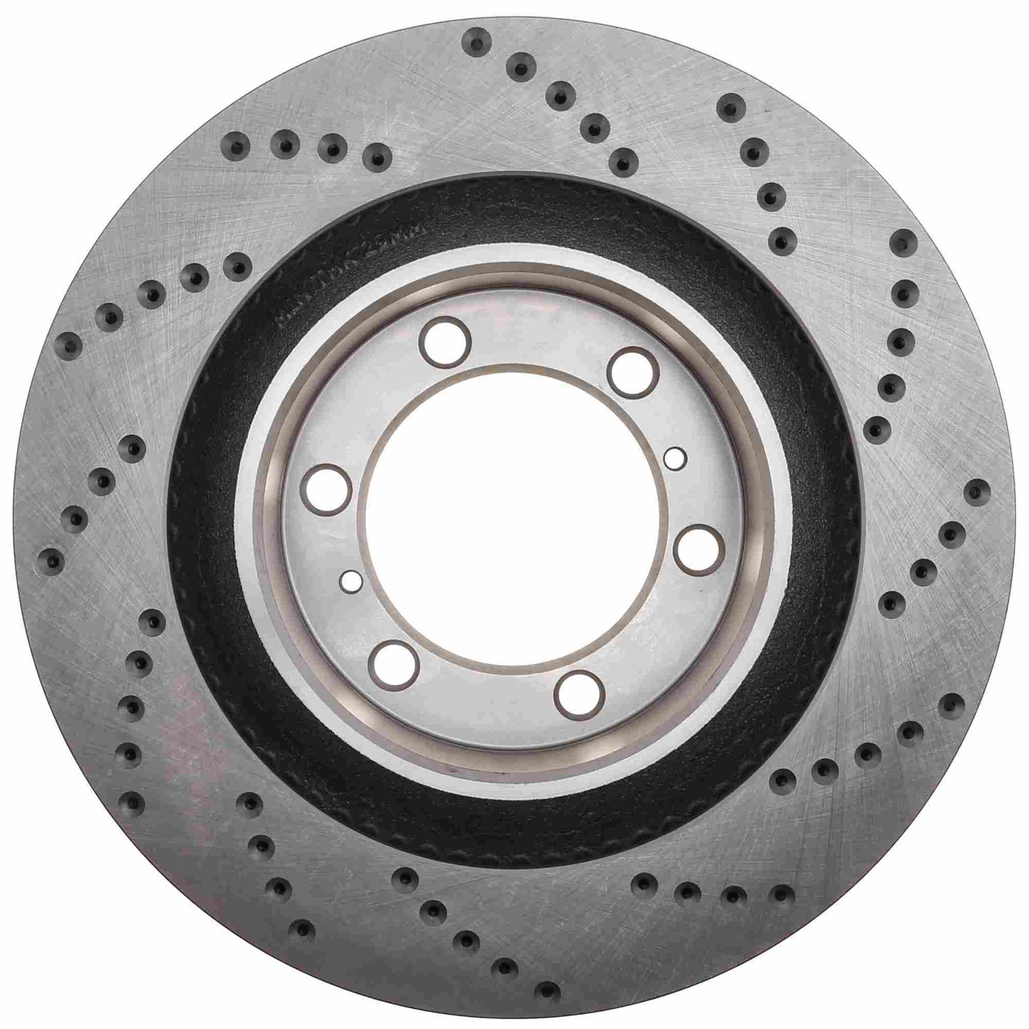 StopTech Sport Cross Drilled Brake Rotor; Front Right
