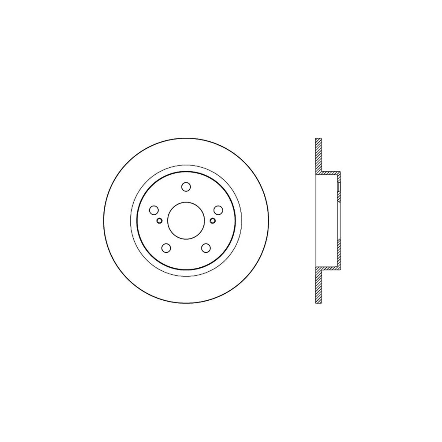 StopTech Sport Cryo Cross Drilled Brake Rotor; Rear Left