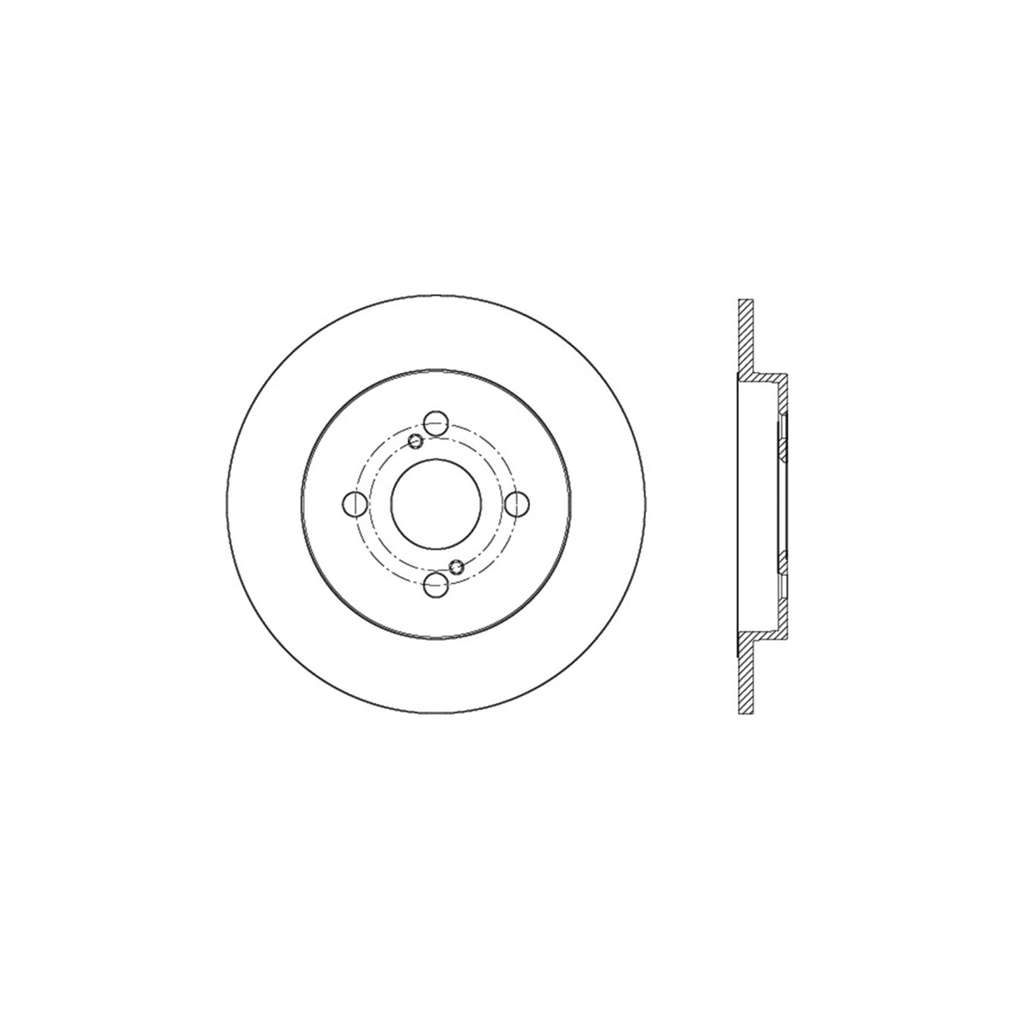 StopTech Sport Cross Drilled Brake Rotor; Rear Right