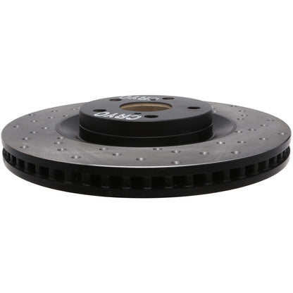 StopTech Sport Cryo Cross Drilled Brake Rotor; Front Left