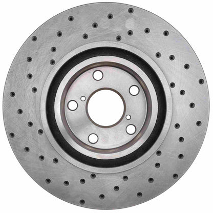 StopTech Sport Cryo Cross Drilled Brake Rotor; Front Left