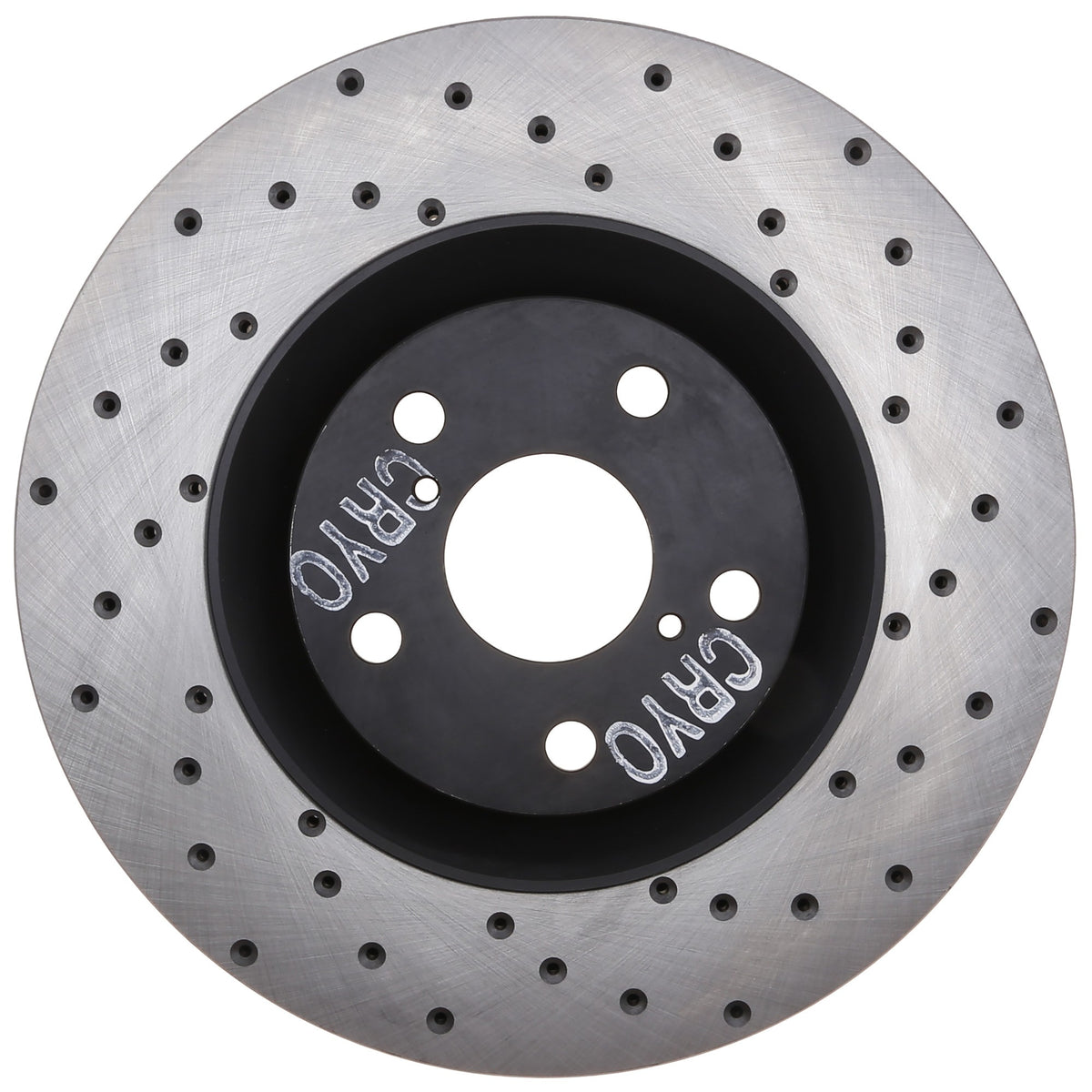 StopTech Sport Cryo Cross Drilled Brake Rotor; Front Left
