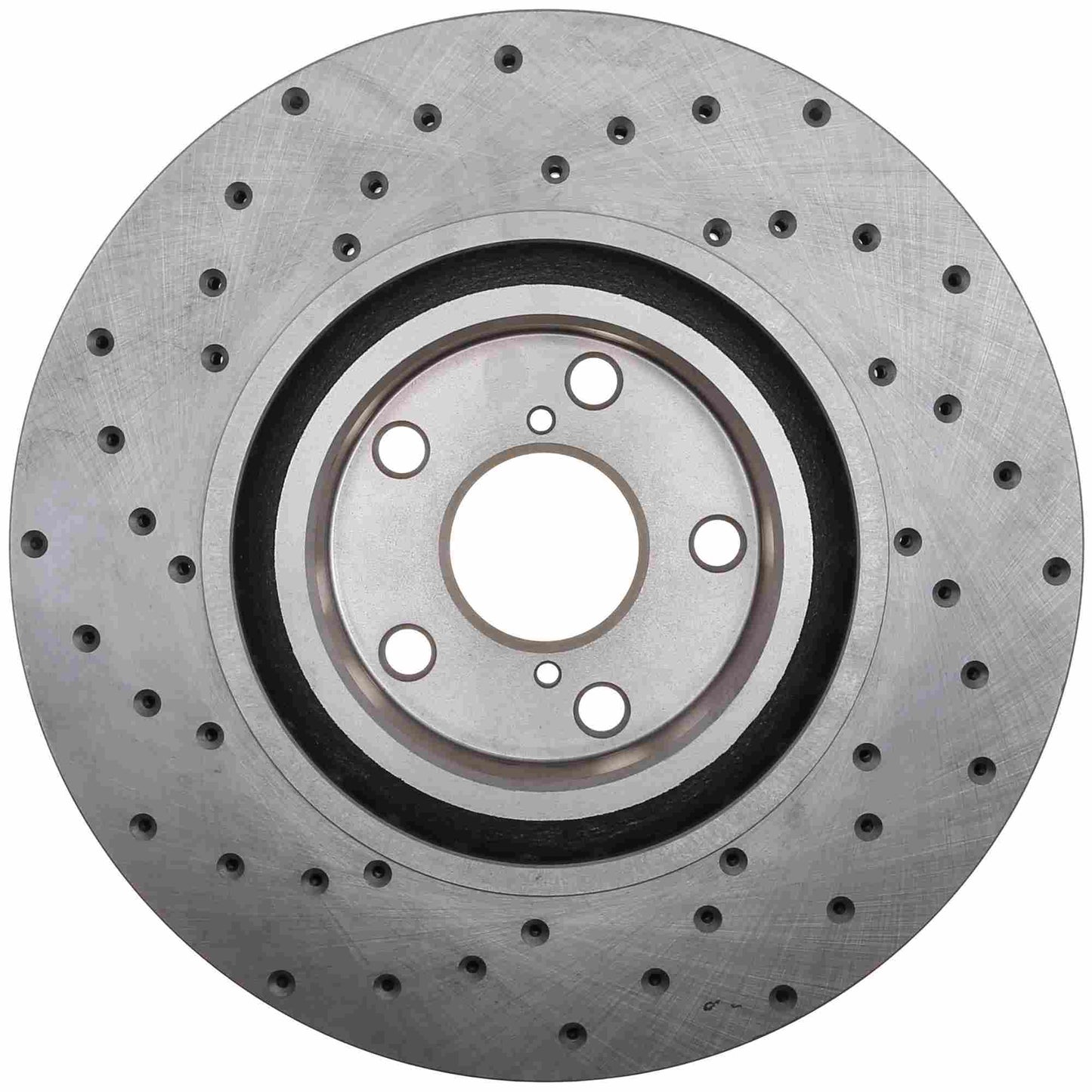 StopTech Sport Cross Drilled Brake Rotor; Front Left
