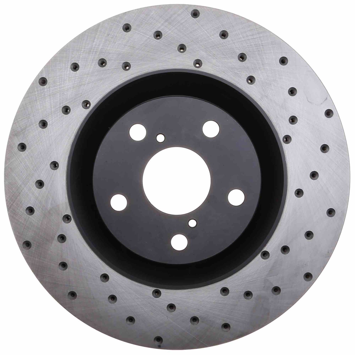 StopTech Sport Cross Drilled Brake Rotor; Front Left