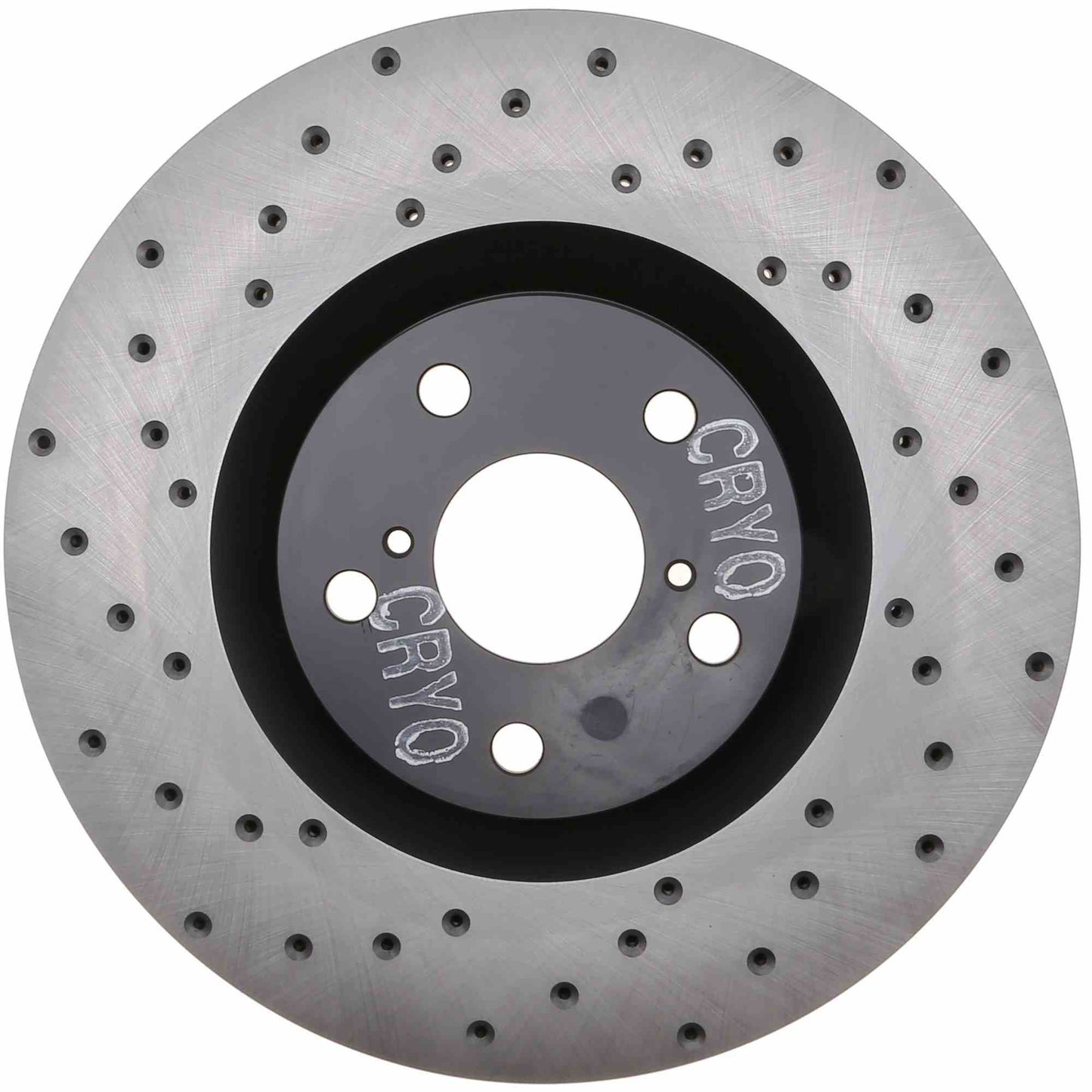 StopTech Sport Cryo Cross Drilled Brake Rotor; Front Right