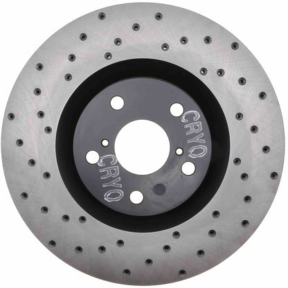 StopTech Sport Cryo Cross Drilled Brake Rotor; Front Right