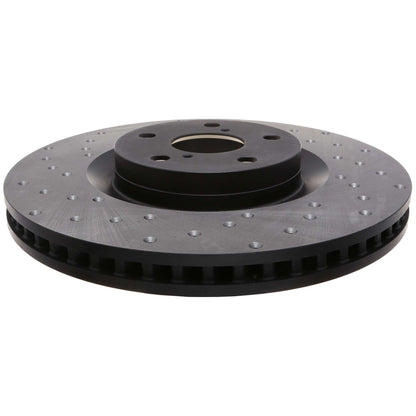 StopTech Sport Cross Drilled Brake Rotor; Front Right