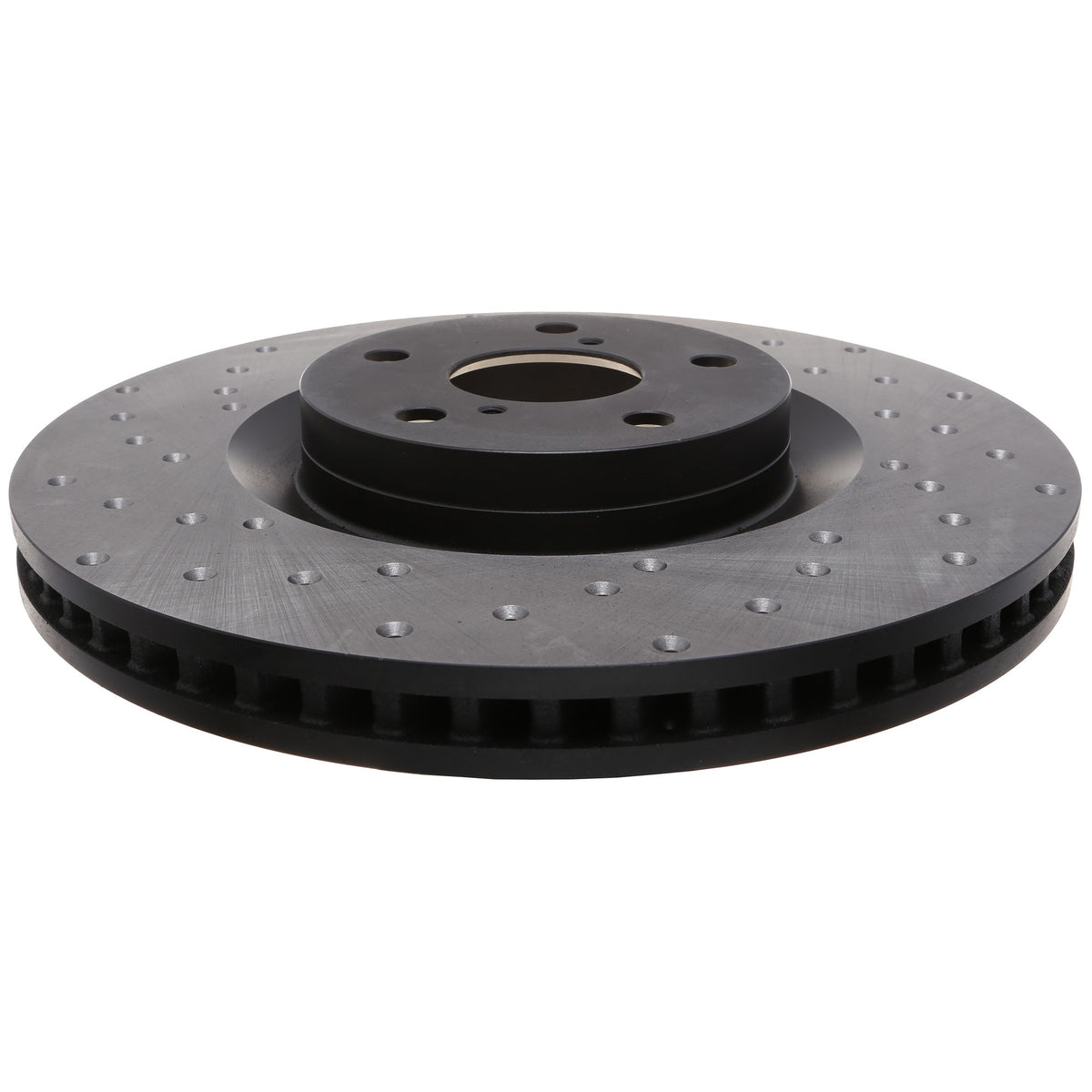 StopTech Sport Cross Drilled Brake Rotor; Front Right