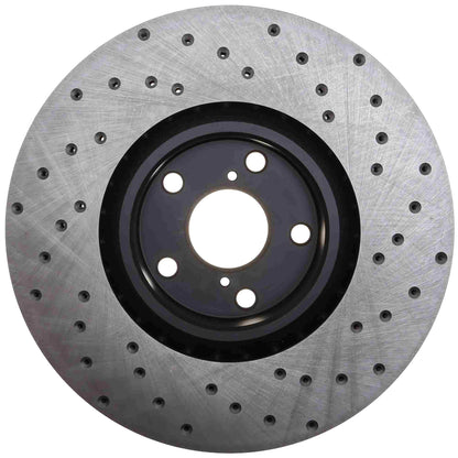 StopTech Sport Cross Drilled Brake Rotor; Front Right