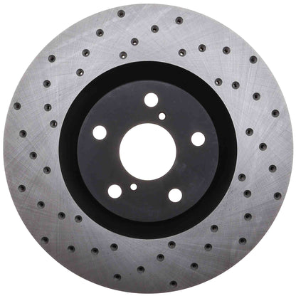 StopTech Sport Cross Drilled Brake Rotor; Front Right