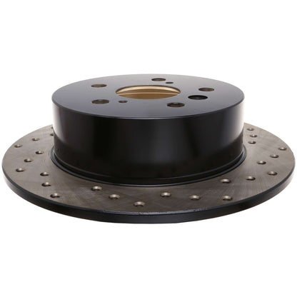StopTech Sport Cross Drilled Brake Rotor; Rear Left