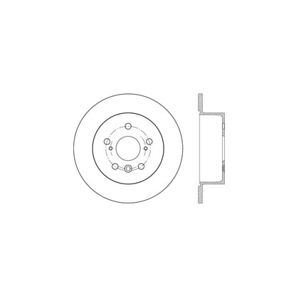 StopTech Sport Cross Drilled Brake Rotor; Rear Left