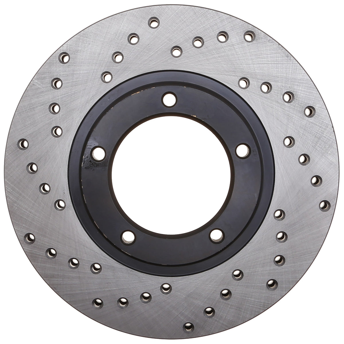 StopTech Sport Cross Drilled Brake Rotor; Rear Left