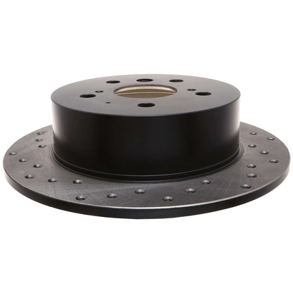 StopTech Sport Cross Drilled Brake Rotor; Rear Right