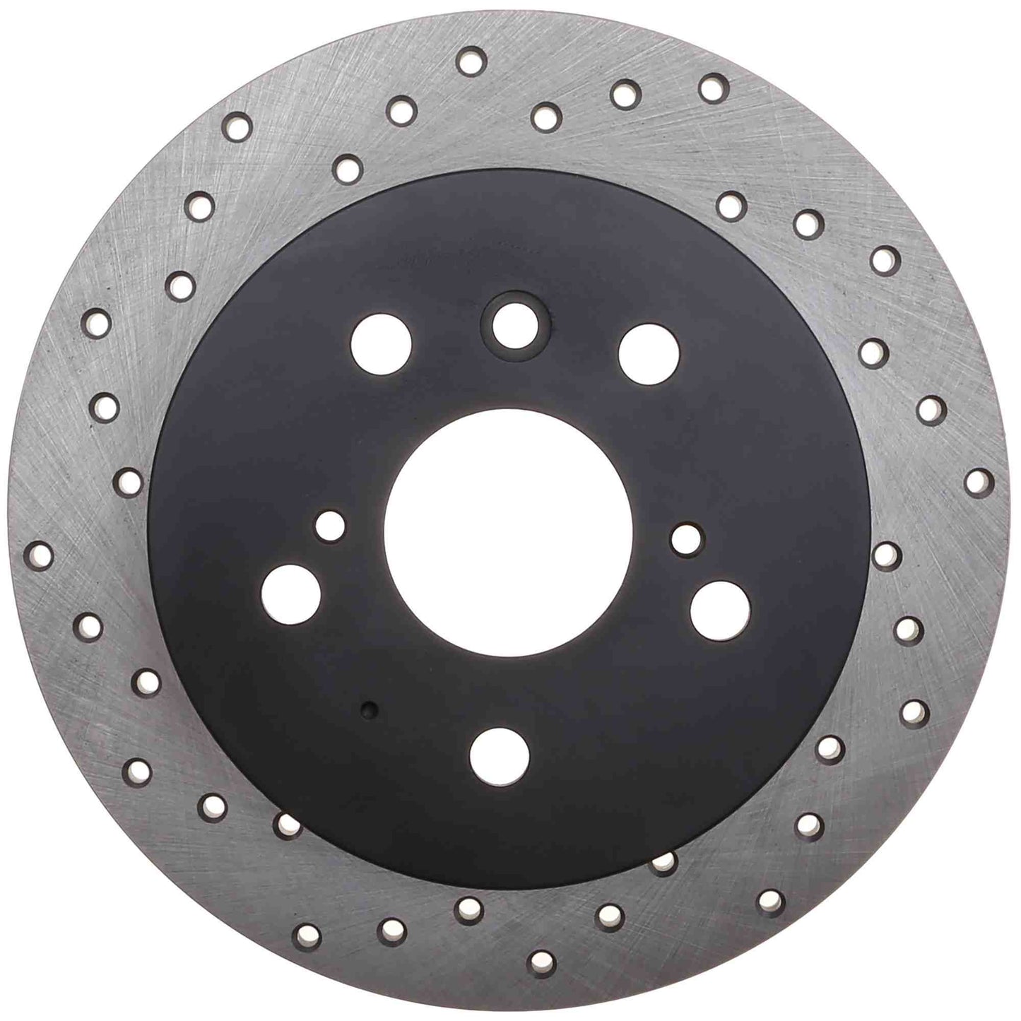 StopTech Sport Cross Drilled Brake Rotor; Rear Right