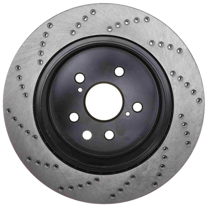 StopTech Sport Cryo Cross Drilled Brake Rotor; Rear Left