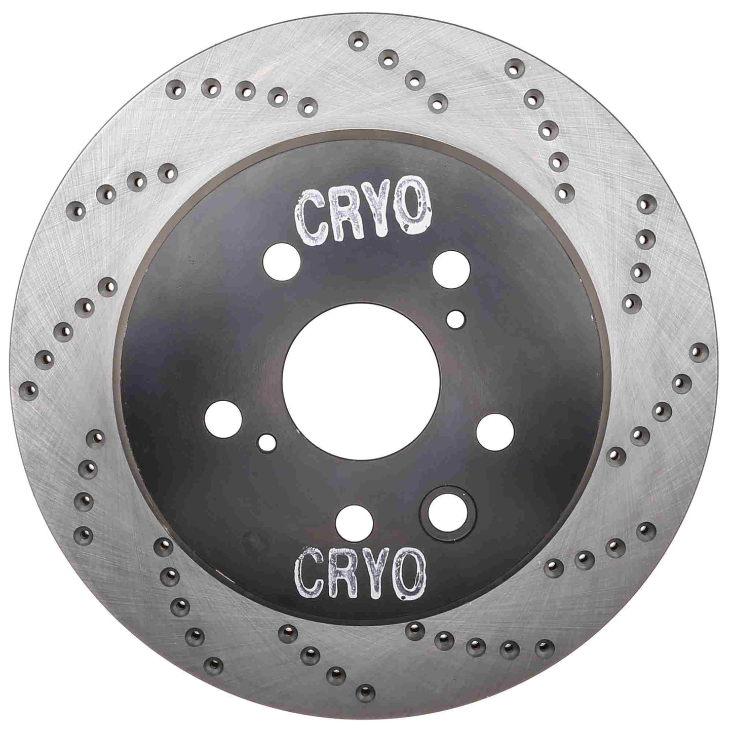 StopTech Sport Cryo Cross Drilled Brake Rotor; Rear Left