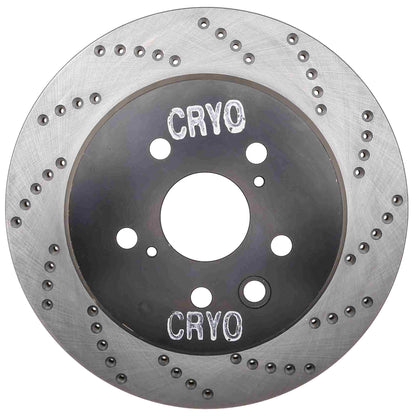 StopTech Sport Cryo Cross Drilled Brake Rotor; Rear Left