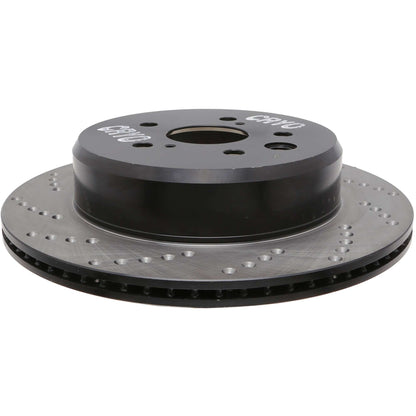 StopTech Sport Cryo Cross Drilled Brake Rotor; Rear Right